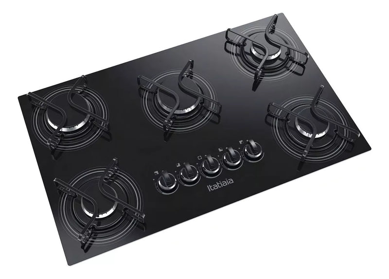 Cooktop 5 Bocas Itatiaia Essencial Preto Bivolt 127V/220V