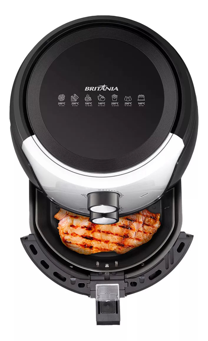 Fritadeira Air Fryer Britânia 4,2l 1500w Bfr38 Dura Mais Cor Preto 220V