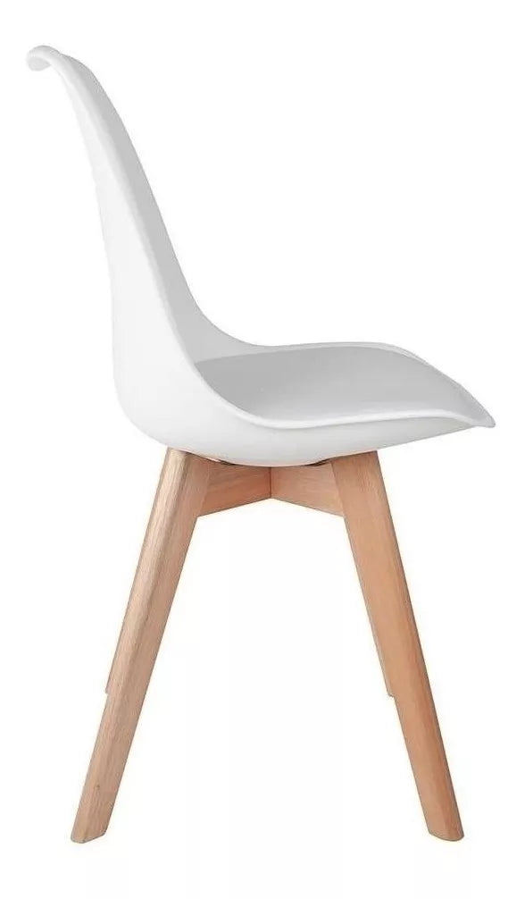 Cadeirajantar Empório Tiffany Saarinen Base Wood,branco, 1 U Estrutura da cadeira Branco